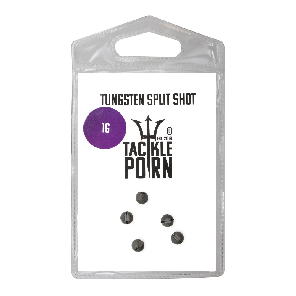 Tackle Porn Tungsten Split Shot Finesse Gewicht 1g - natur - 5Stück