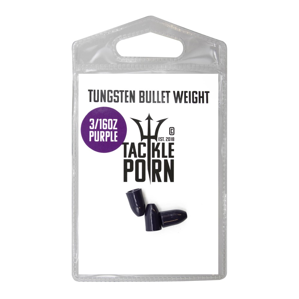 Tackle Porn Tungsten Bullet Weight Purple Bullet Weight 3/16oz - 5,3g - purple - 3Stück