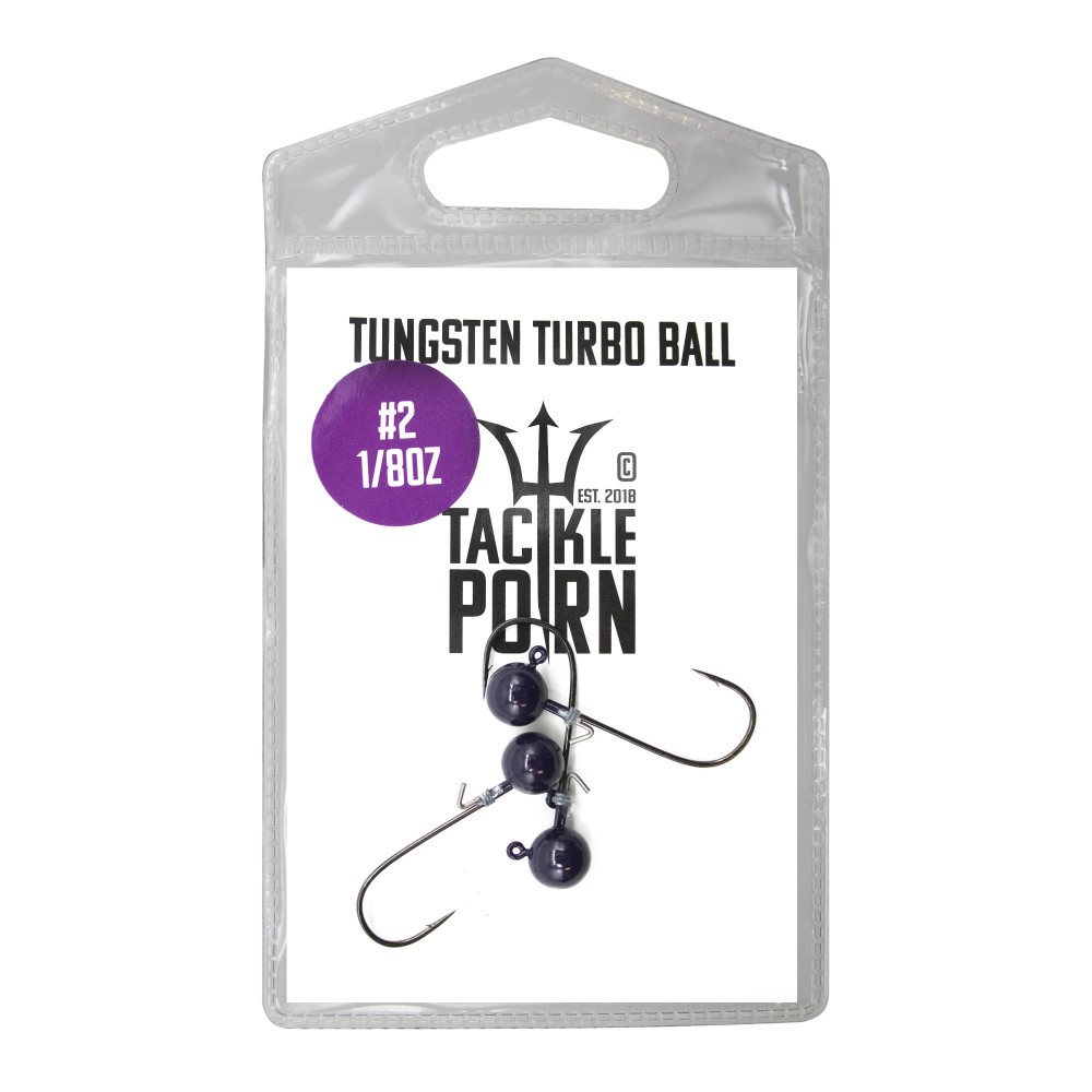 Tackle Porn Tungsten Turbo Ball Jigkopf 1/8oz - 3Stück