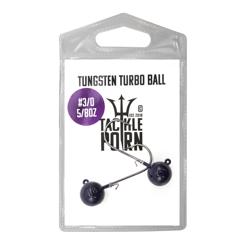 Tackle Porn Tungsten Turbo Ball Jigkopf 5/8oz - 2Stück