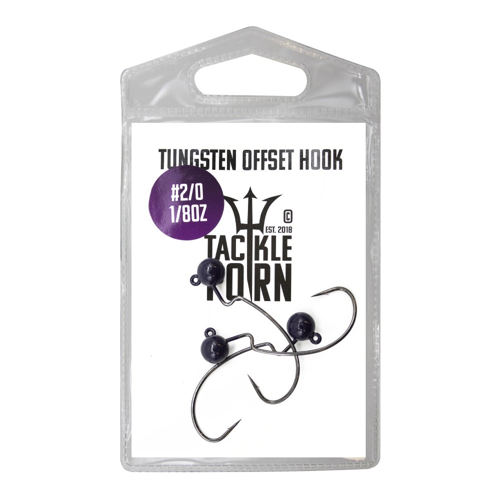 Tackle P*rn Tungsten Weighted Offset Hook - Finesse Jig 1/8oz - 3Stück