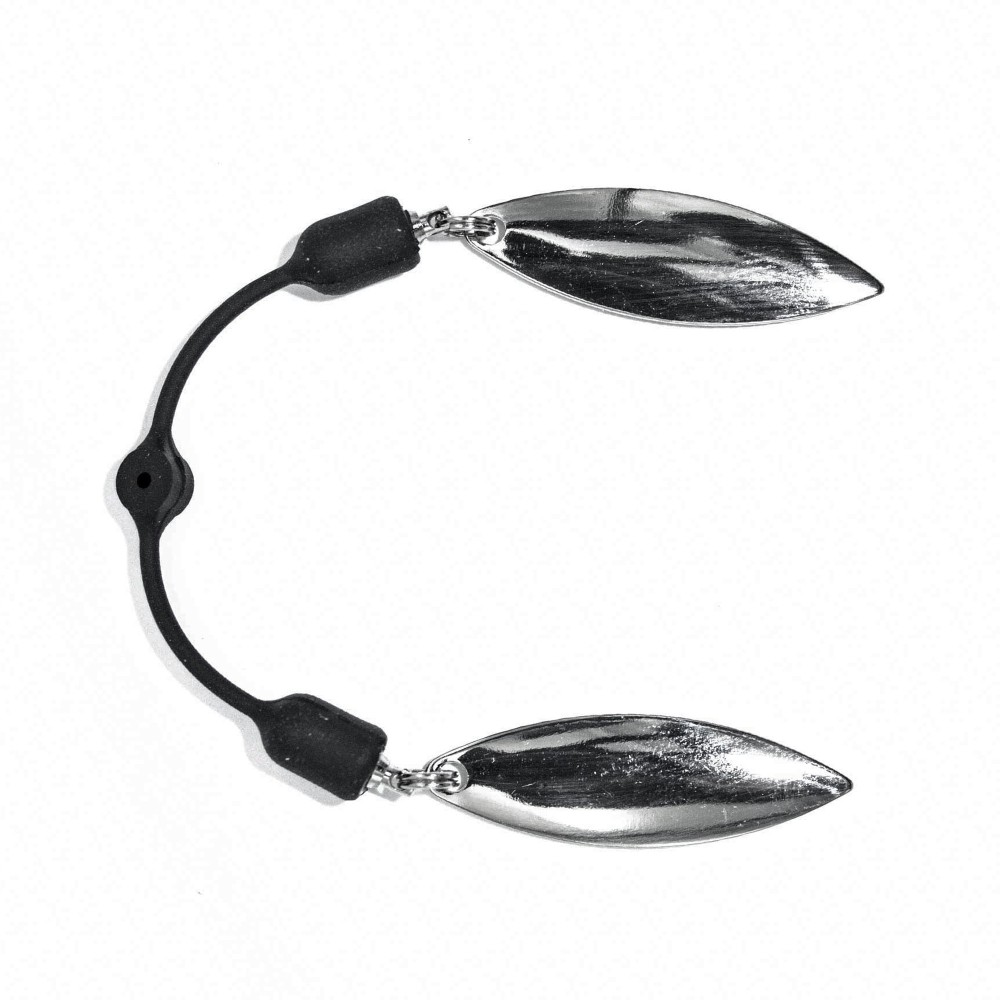 Tackle P*rn Double Wing Attractor - Spinnerblatt silver - 3Stück