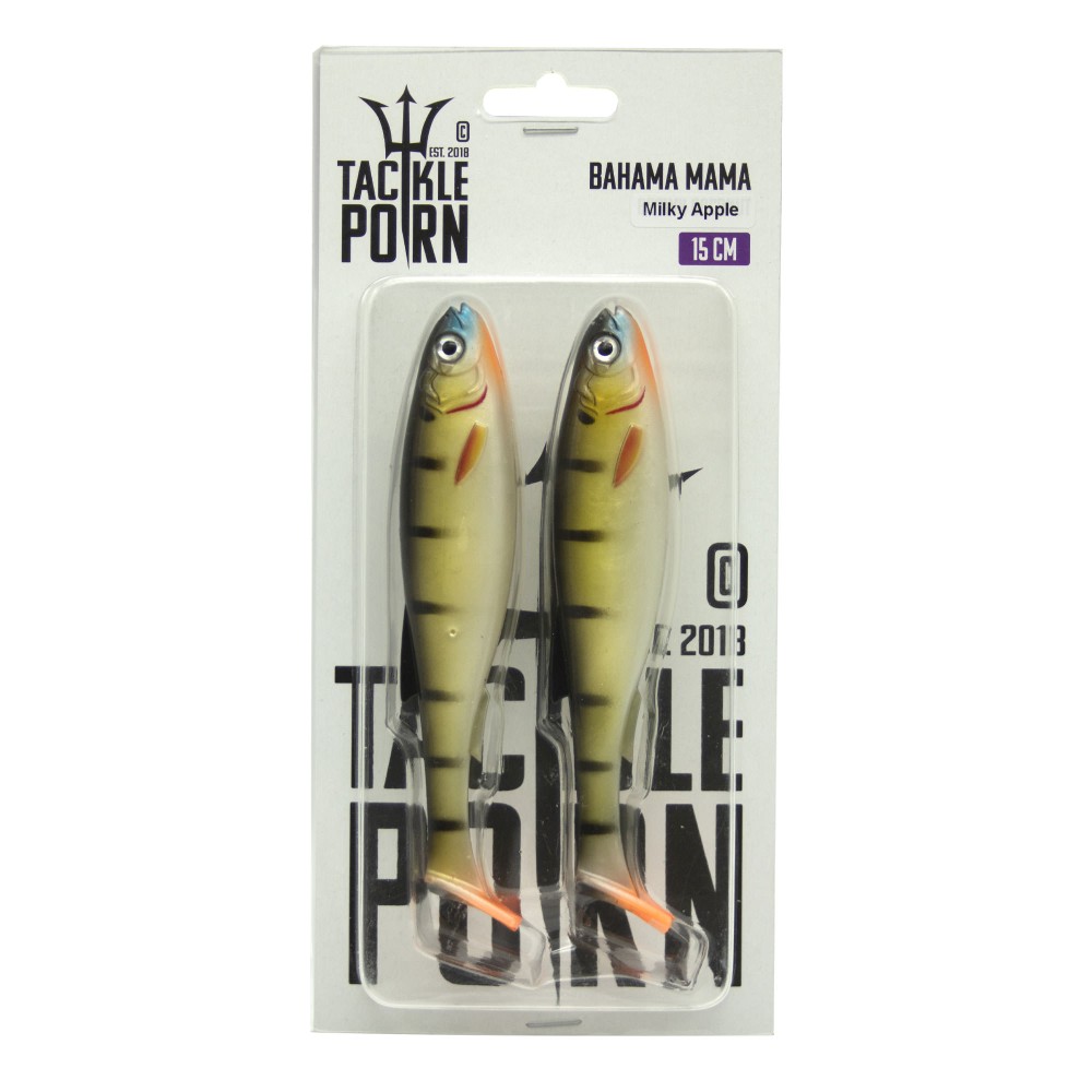 Tackle Porn Bahama Mama Gummifisch 15cm - Milky Apple - 29g - 2 Stück