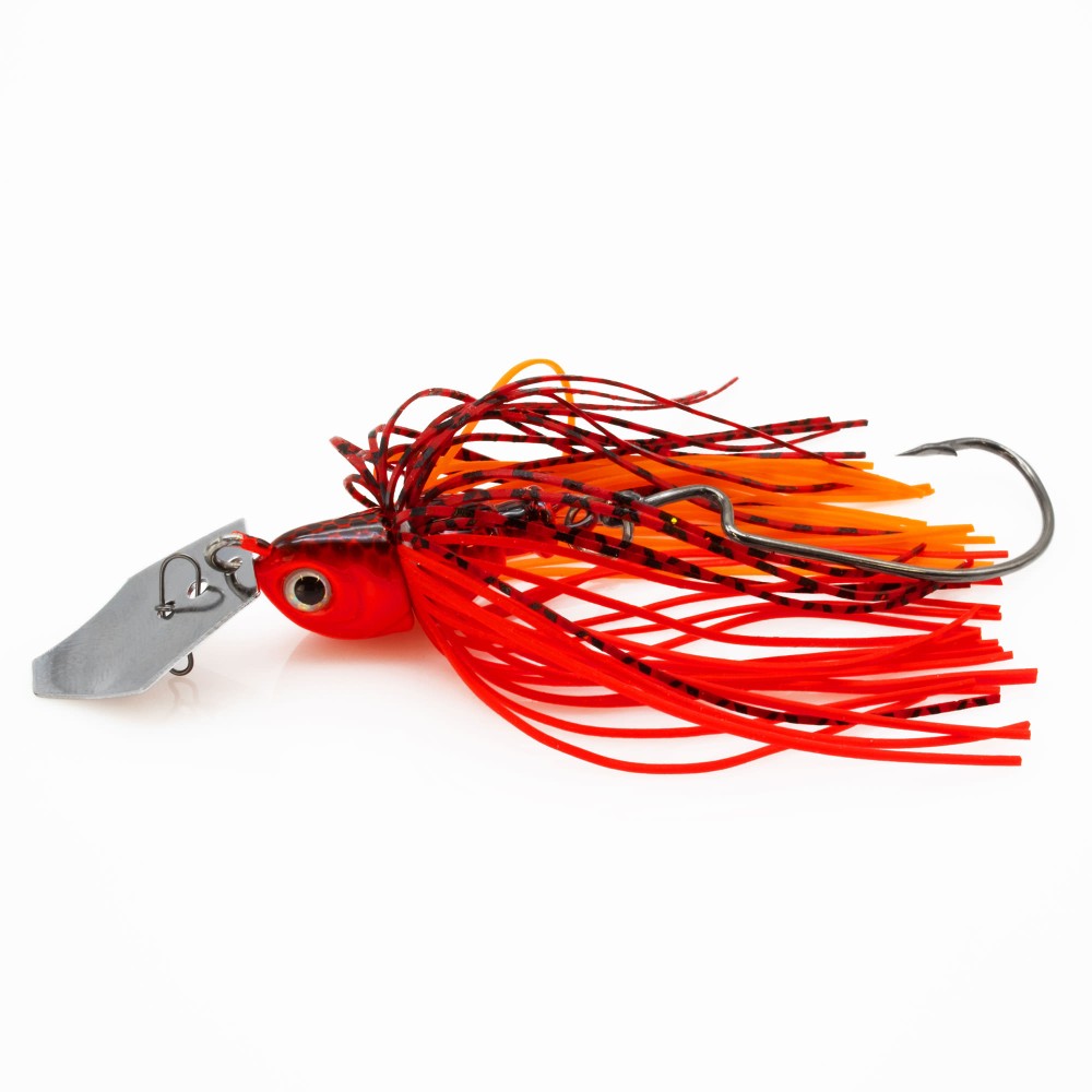 Tackle Porn XT Chatter Skirted Jig Red Rambo - 10g - 92mm - 1 Stück
