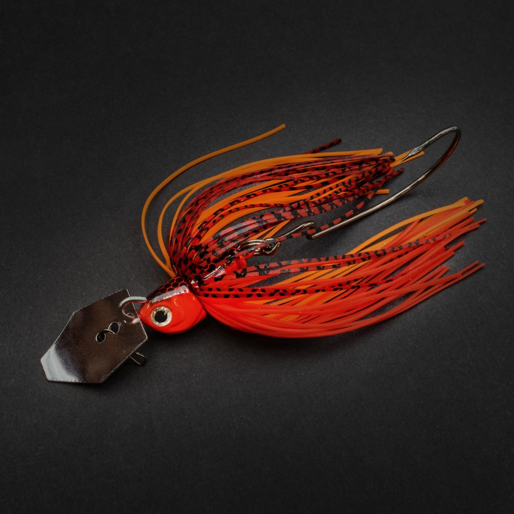 Tackle Porn XT Chatter Skirted Jig Red Rambo - 10g - 92mm - 1 Stück
