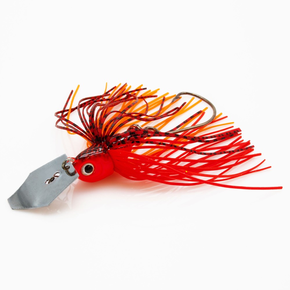 Tackle Porn XT Chatter Skirted Jig Red Rambo - 14g - 94mm - 1 Stück