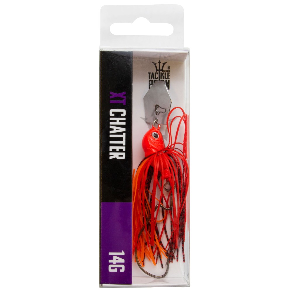 Tackle Porn XT Chatter Skirted Jig Red Rambo - 14g - 94mm - 1 Stück