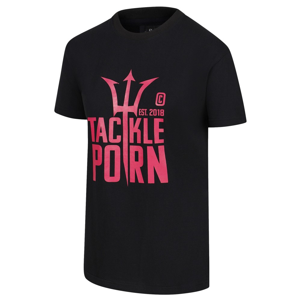 Tackle Porn T-Shirt Ladies "Big Logo" Gr. XS - schwarz