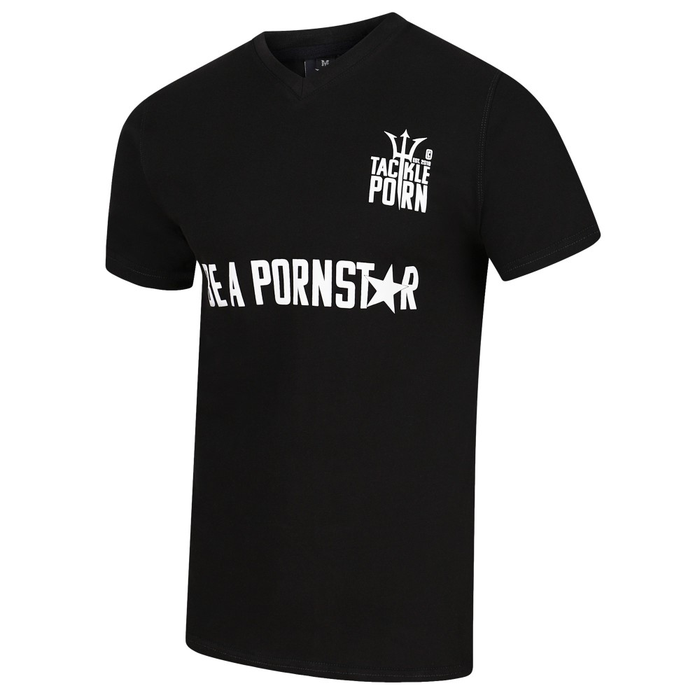 Tackle P*rn T-Shirt "Pornstar" Gr. 3XL - schwarz
