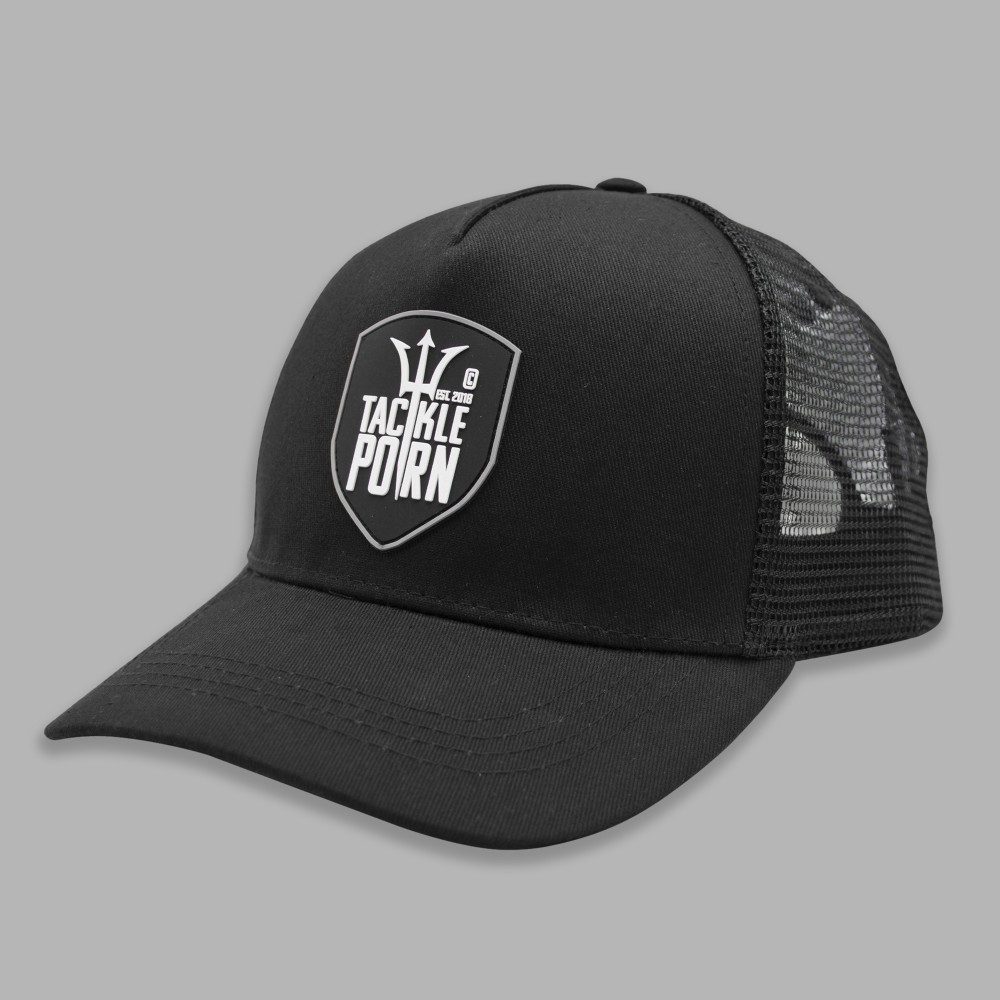 Tackle P*rn Trucker Cap "Logo Patch" - Kappe schwarz - Gr. uni