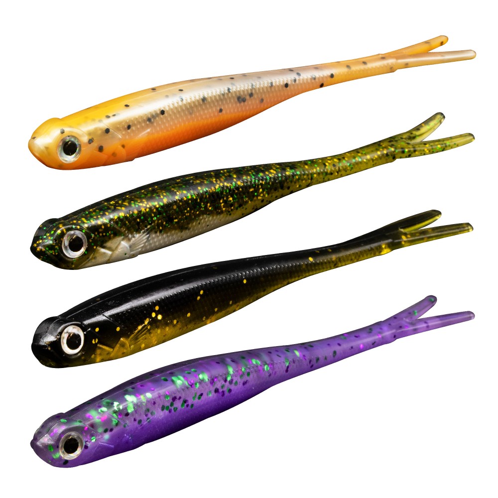 Tackle P*rn Vertical Stripper - No Action Shad 12,5 cm - 8,3g - 8 Stück - Mixed Pack