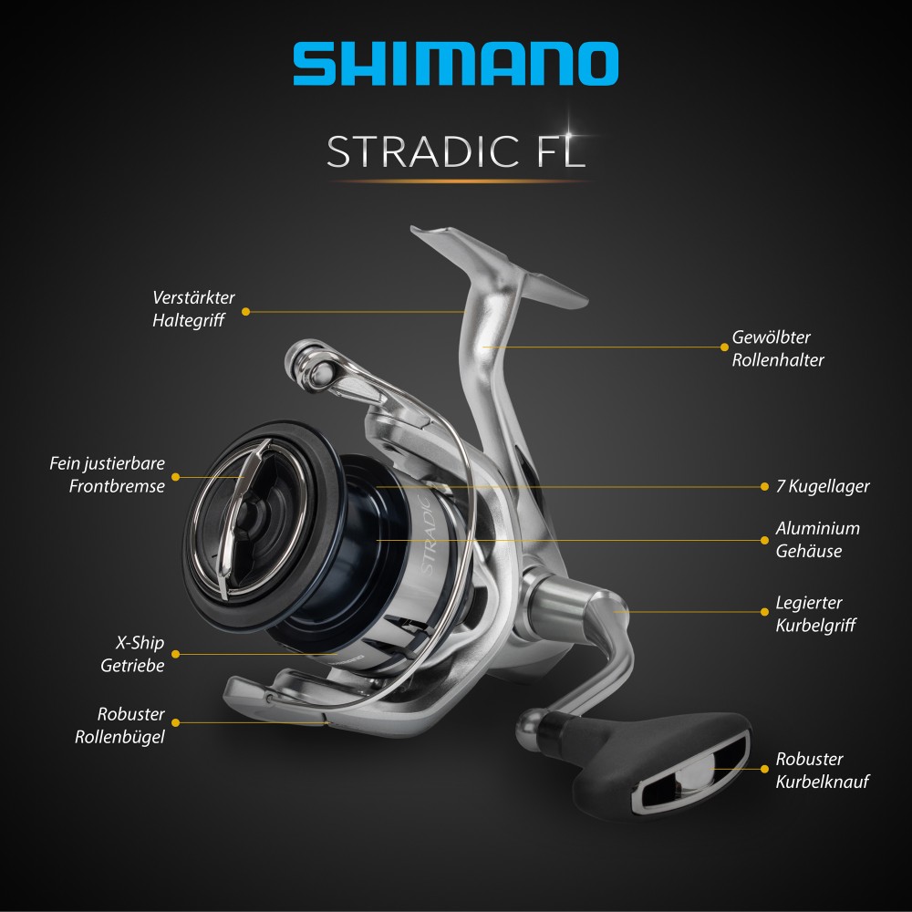 Shimano Stradic FL 4000 - 180m/ 0,30mm - 5,3:1 - 260g