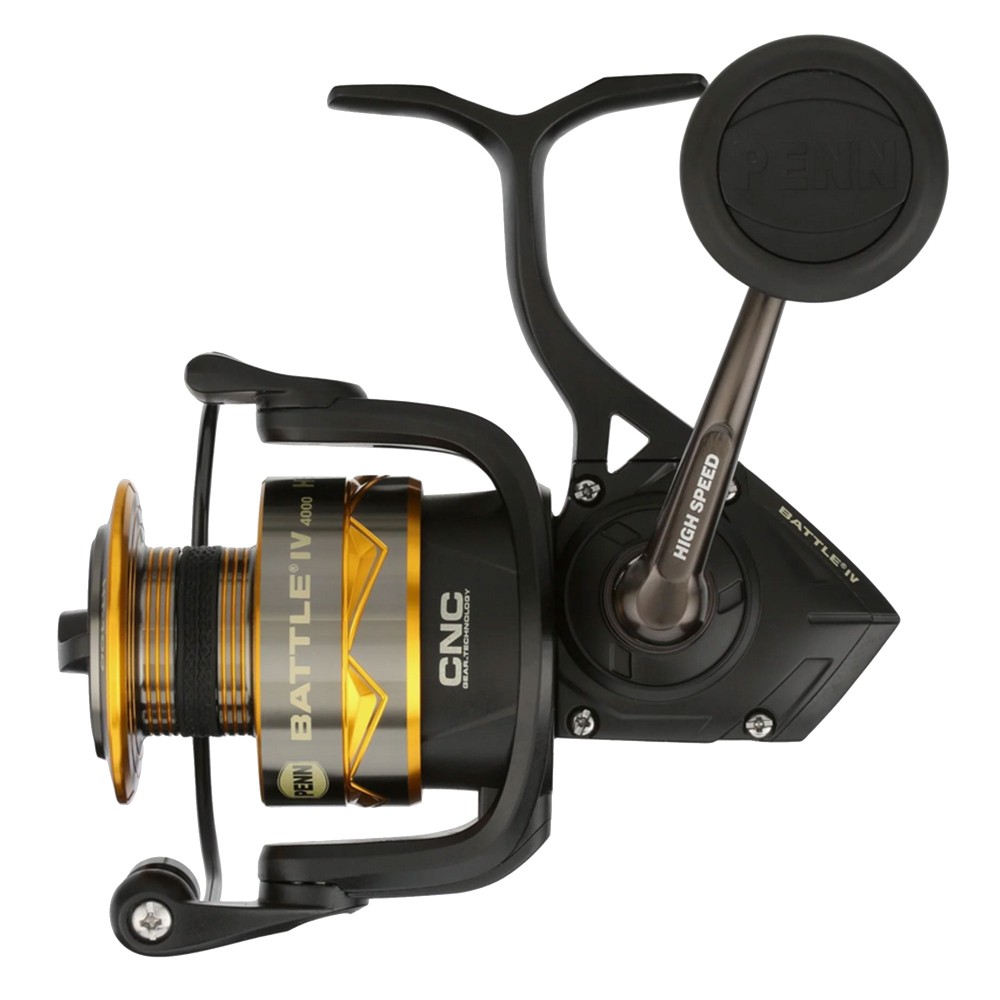 Penn Battle® IV Spinning Reel - Spinnrolle 4000 HS - 280m/ 0,28mm - 7,0:1 - 362g