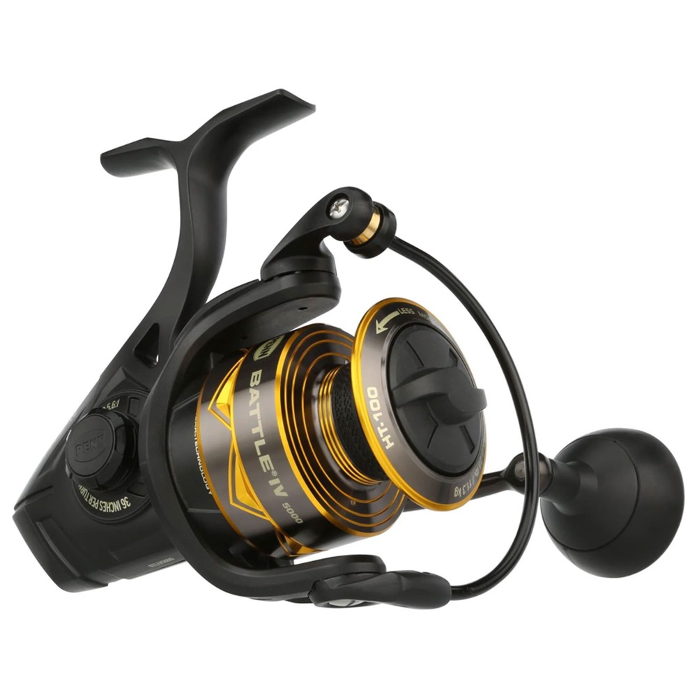 Penn Battle® IV Spinning Reel - Spinnrolle 5000 - 205m/ 0,36mm - 5,6:1 - 533g