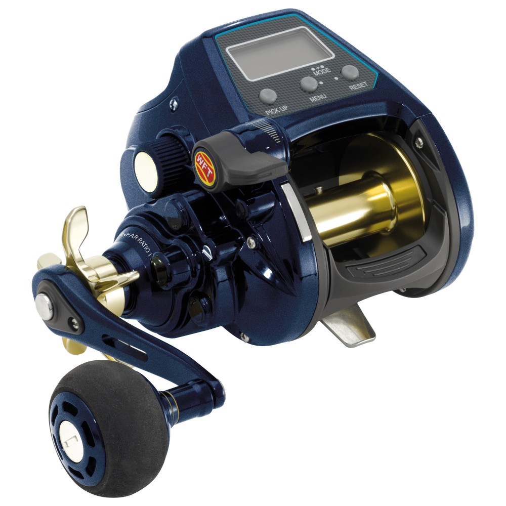 WFT SeaKing 550 PR HP LH inkl. 2 x KG Strong Schnur Elektrorolle 260m/ 0,22mm - 4,6:1 - 570g