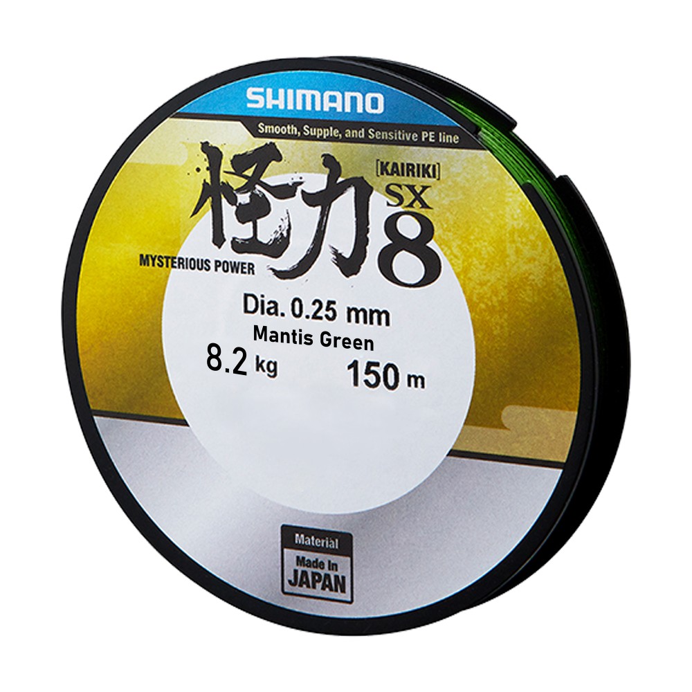 Shimano Kairiki 8 150m - Mantis Green - 0,13mm - TK 8,2kg