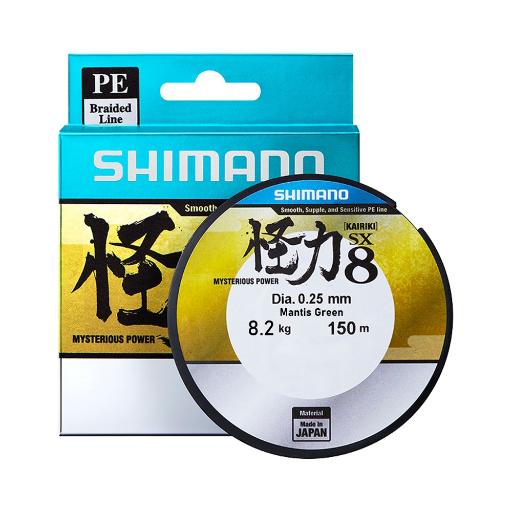 Shimano Kairiki 8 150m - Mantis Green - 0,13mm - TK 8,2kg