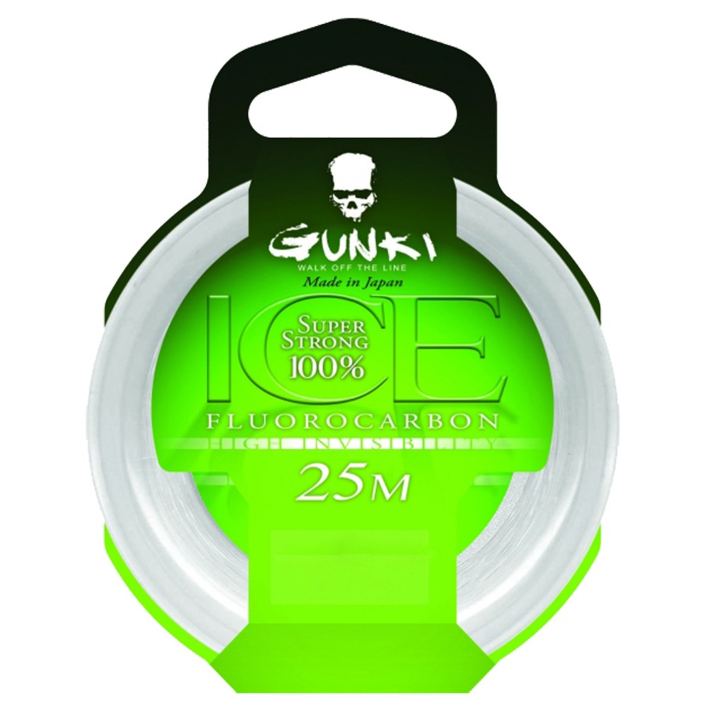 Gunki Fluorocarbon ICE Vorfachschnur 25m - 0,24mm - 4,32kg