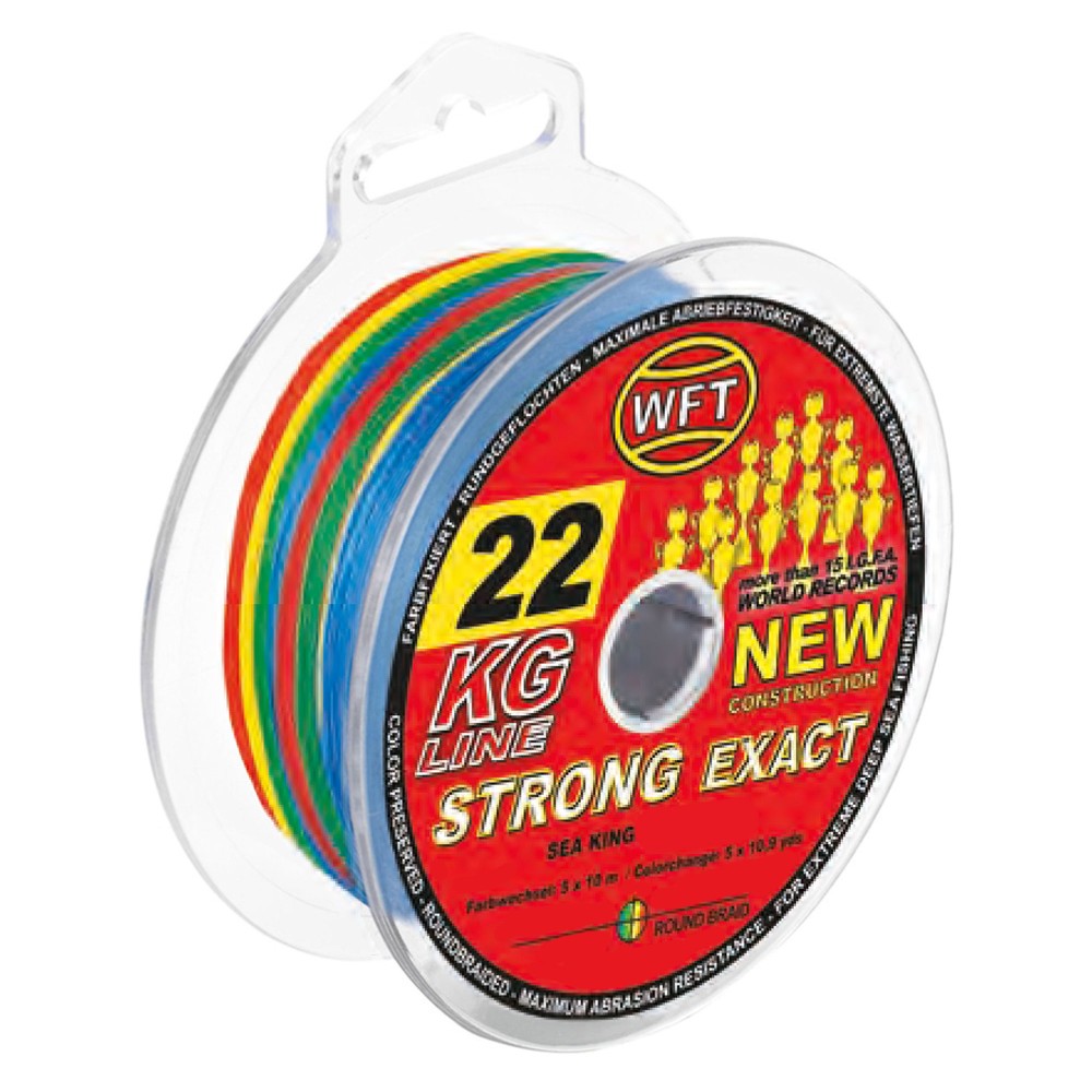 WFT 22KG EXACT Sea King 550, 420m multicolor multicolor - TK22kg - 0,18mm - 420m