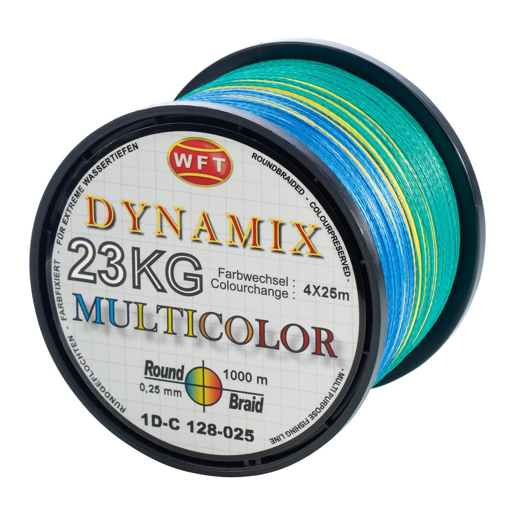 WFT Round Dynamix Multicolor 23 KG 1000m 0,25mm multicolor - TK23kg - 0,25mm - 1000m