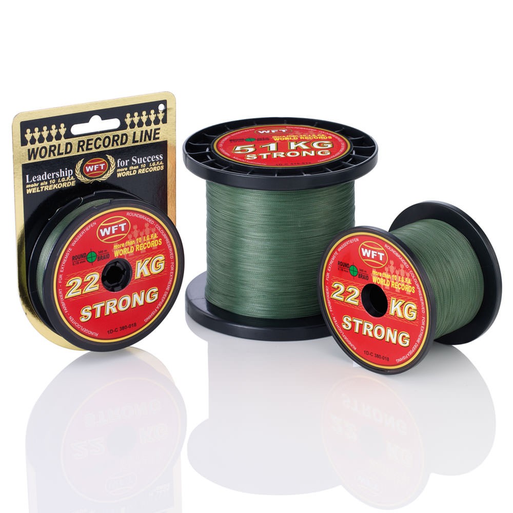 WFT 51 KG Strong Schnur 1000 032GR 1000m - 0,32mm - grün - 51kg