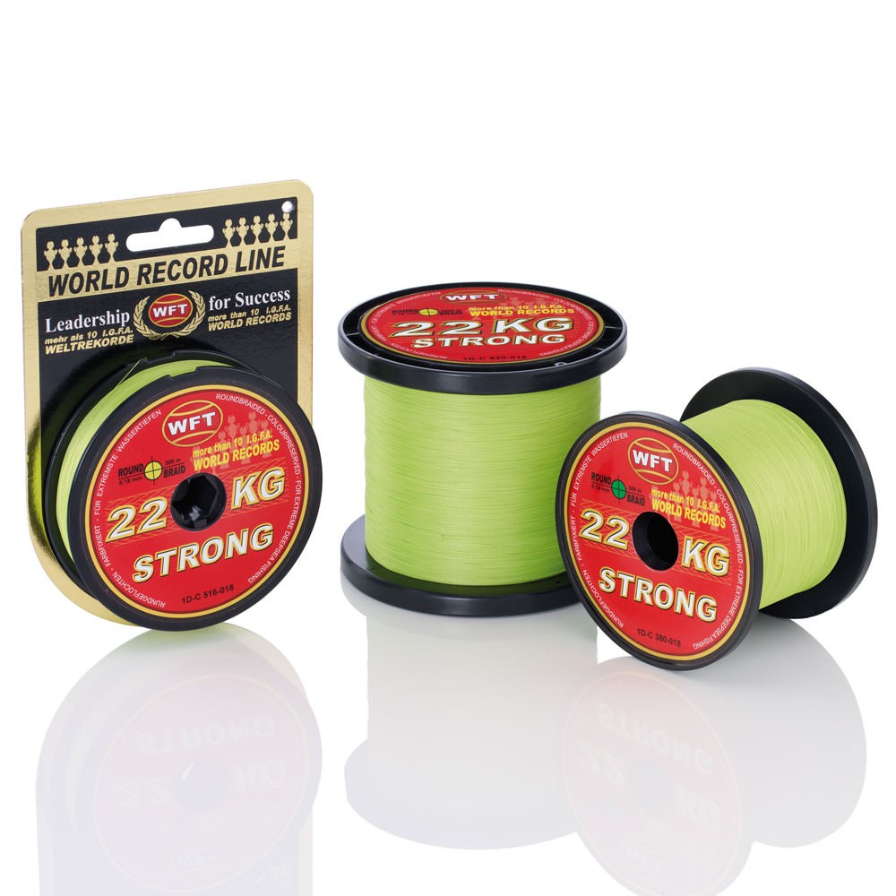 WFT 39 KG Strong Schnur 300 025CH 300m - 0,25mm - chartreuse - 39kg