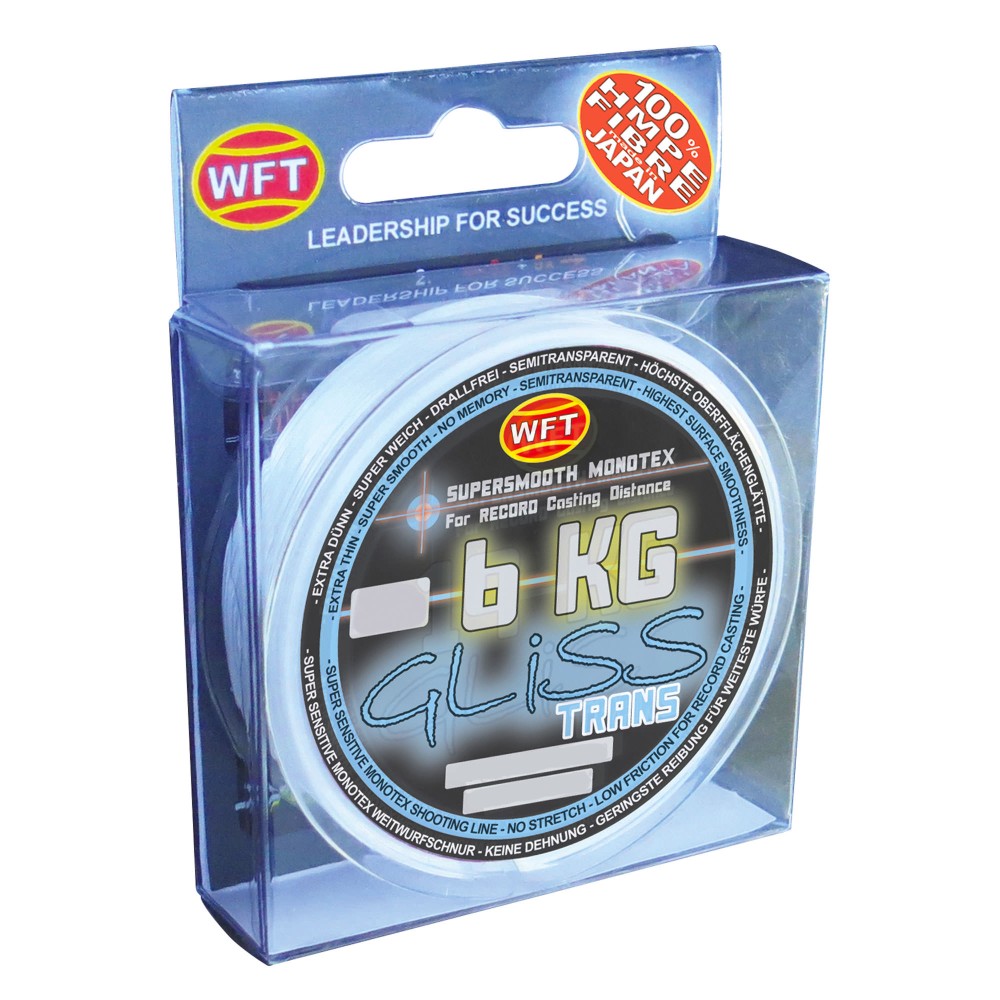 WFT Gliss transparent 150m 19KG 0,25 mm trans - TK19kg - 0,25mm - 150m