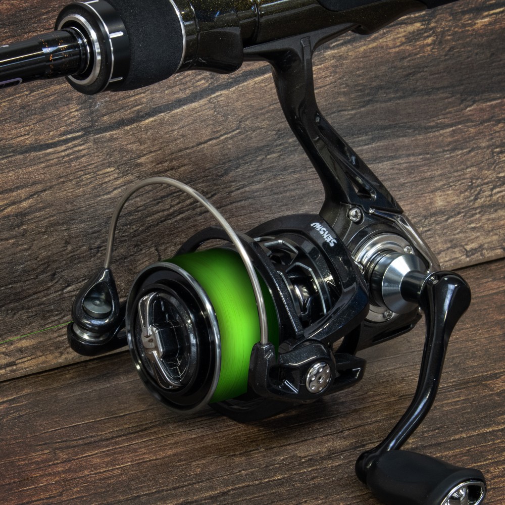 Senshu Q-Line - Geflochtene Schnur 0,12mm - lime green - 300m