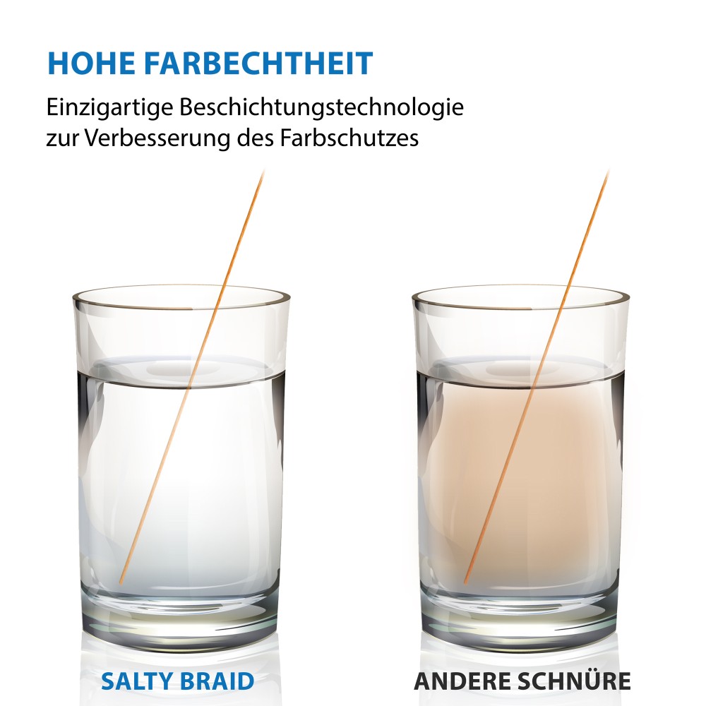 Team Deep Sea Salty-Braid - Geflochtene Schnur 0,30mm - orange - 50m