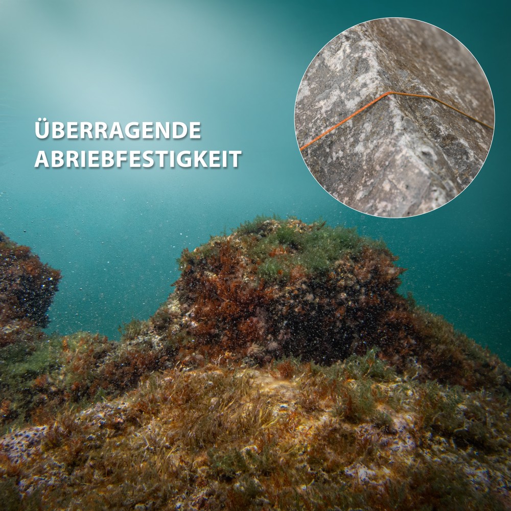Team Deep Sea Salty-Braid Geflochtene Schnur 0,35mm - orange - 50m