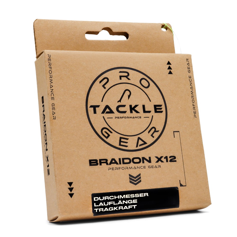 Pro Tackle BraidOn X12 - geflochtene Schnur Camo Fluo Green - 0.13mm - 11.5Kg - 135m