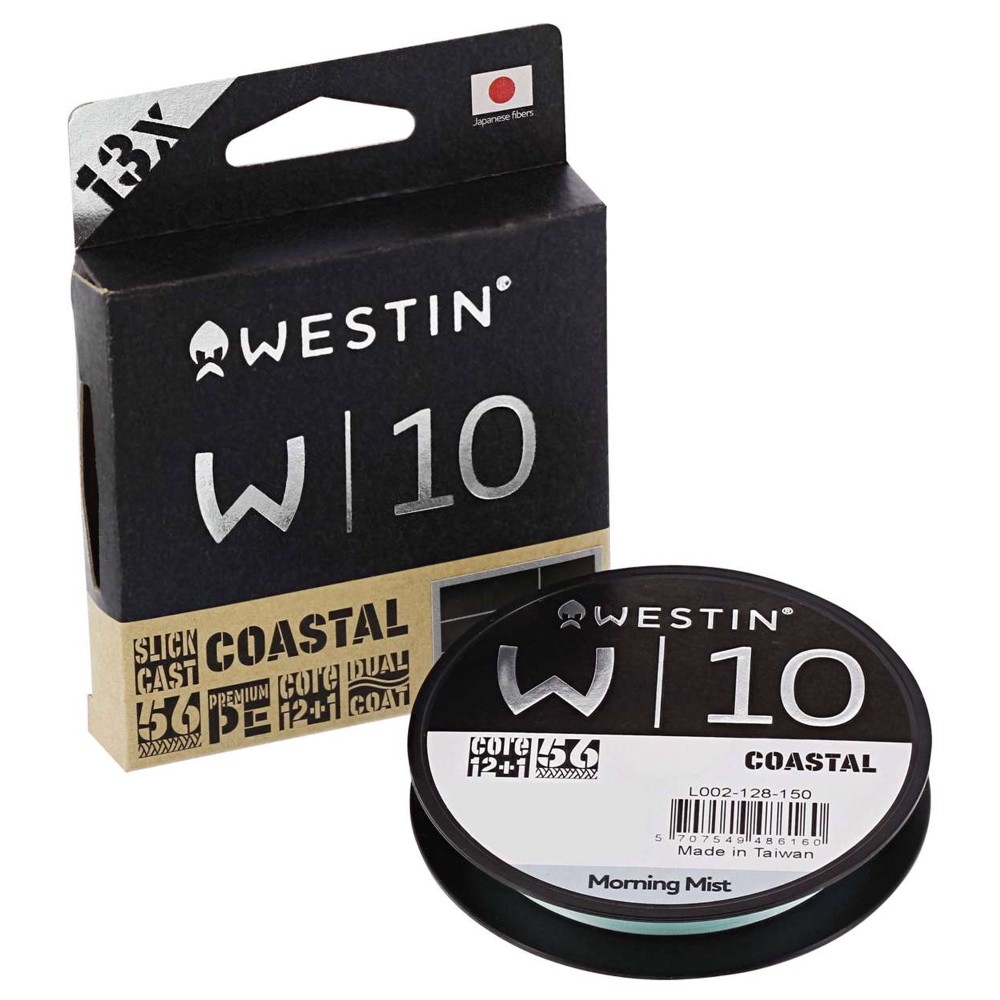 Westin W10 13 Braid Coastal - Geflochtene Schnur 150m - TK8,7Kg - 0,148mm