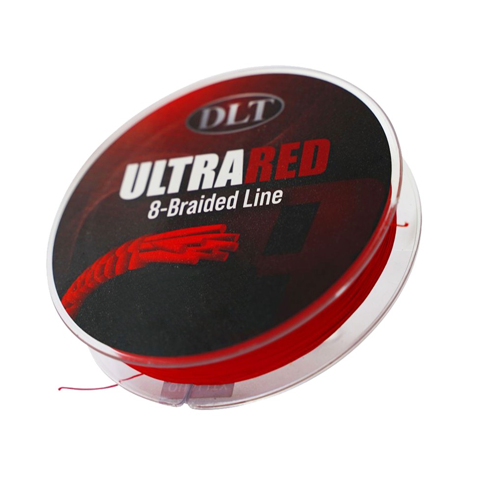 DLT UltraRed-8 Braided Line Geflochtene Schnur 200m - 0,12mm - rot