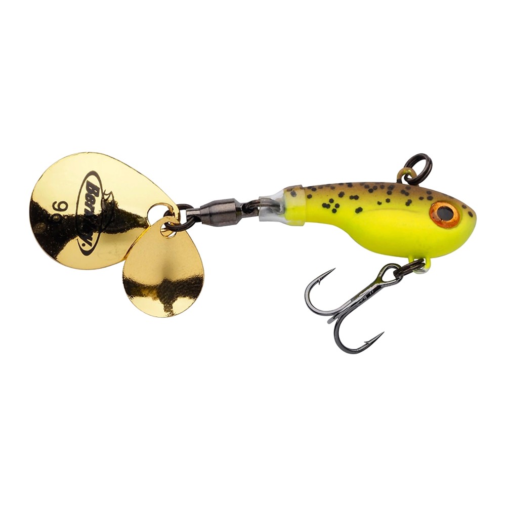 Berkley Pulse Spintail Jigspinner Brown Chartreuse - 9g