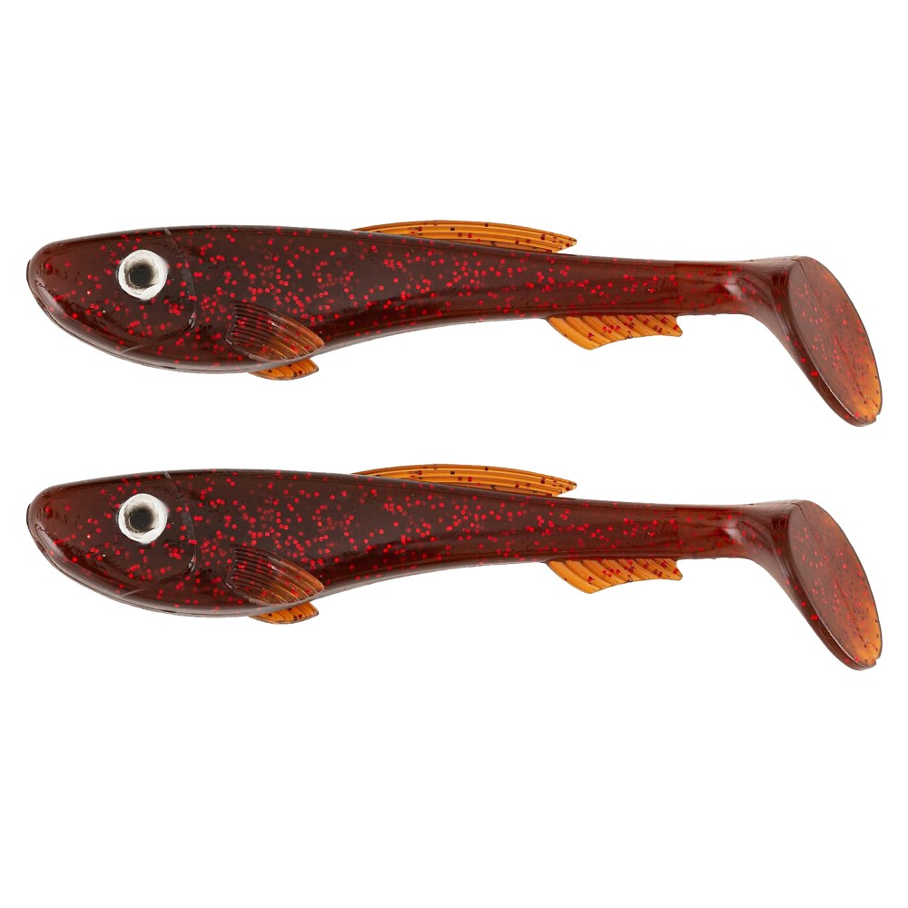 ABU Garcia Beast Paddle Tail - Gummifisch 170mm - Red Motoroil - 2Stück