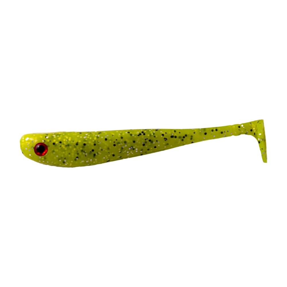 Gapshad Raubfischköder Gummifisch 11,5cm - Chartreuse - 4Stück