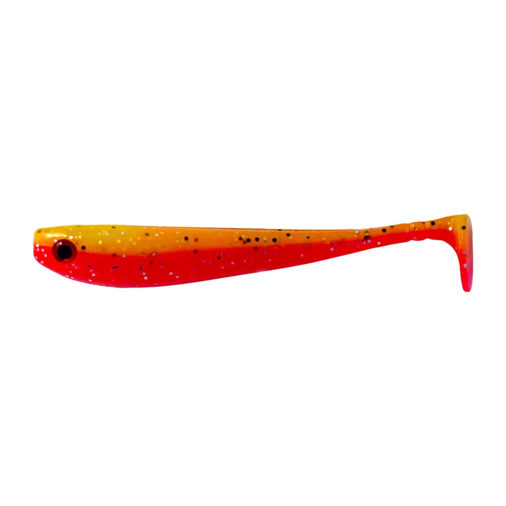 Gapshad Raubfischköder - Gummifisch 11,5cm - Elektric-Carrot - 4Stück
