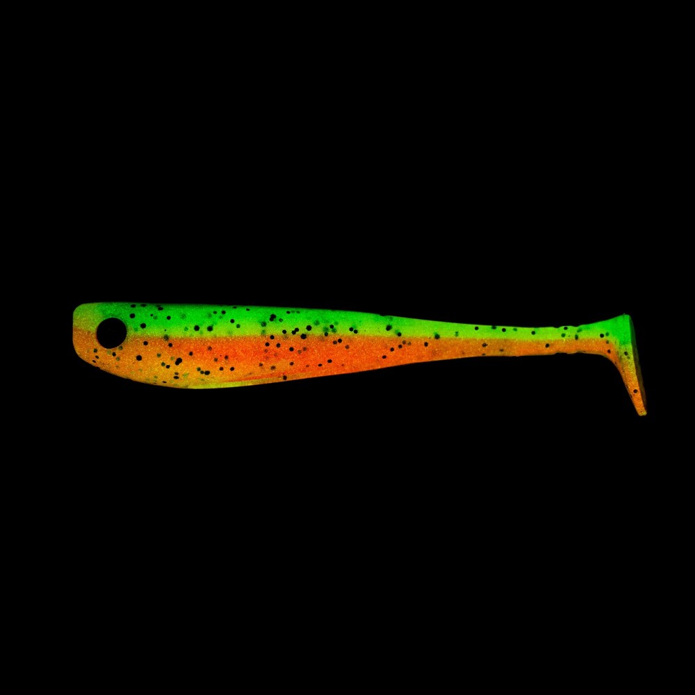 Gapshad Raubfischköder Gummifisch 11,5cm - Elektric-Carrot - 4Stück