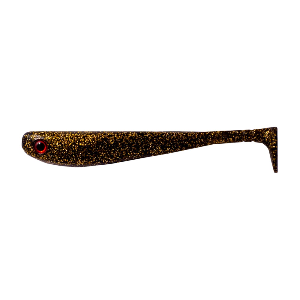 Gapshad Raubfischköder - Gummifisch 11,5cm - Motoroil - 4Stück