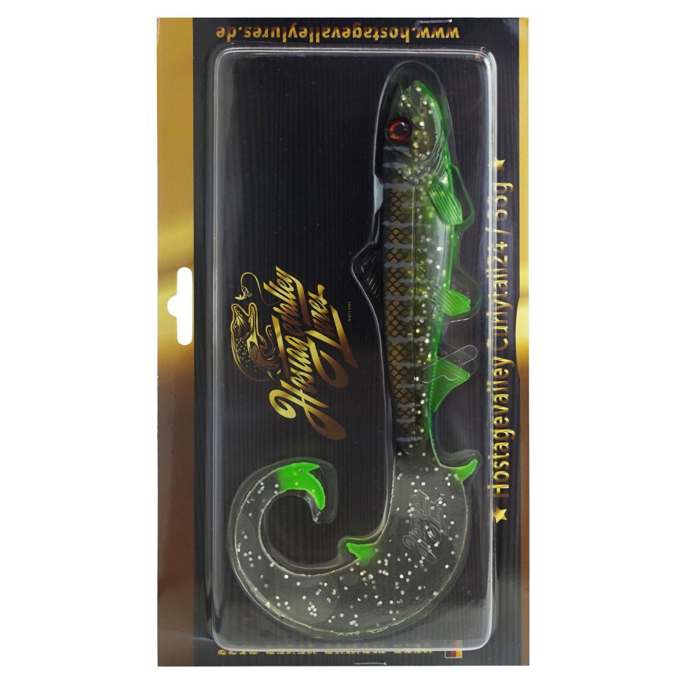 Hostagevalley Lures Hostagevalley Curlytail 18 - Twister Clear Malawi - 18cm - 28g - 1Stück