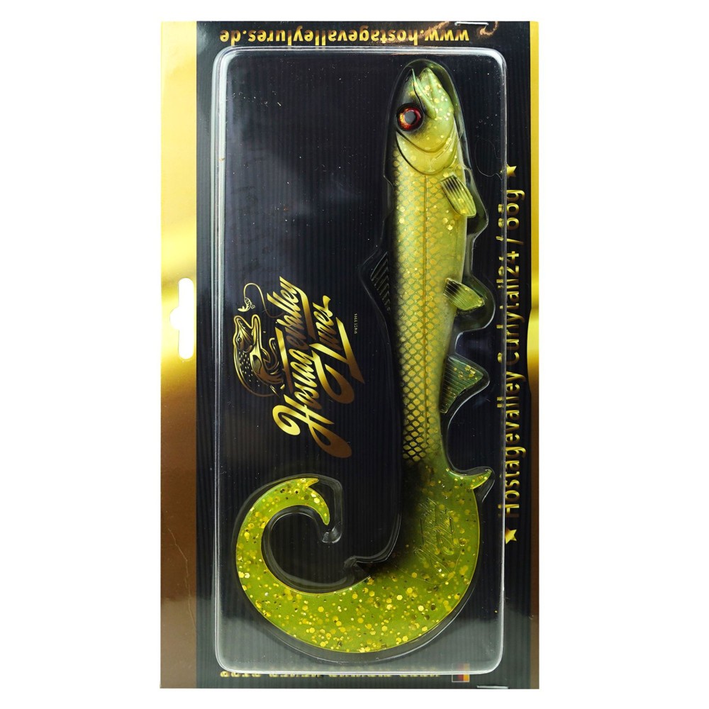 Hostagevalley Lures Hostagevalley Curlytail 18 - Twister Gold Jade - 18cm - 28g - 1Stück