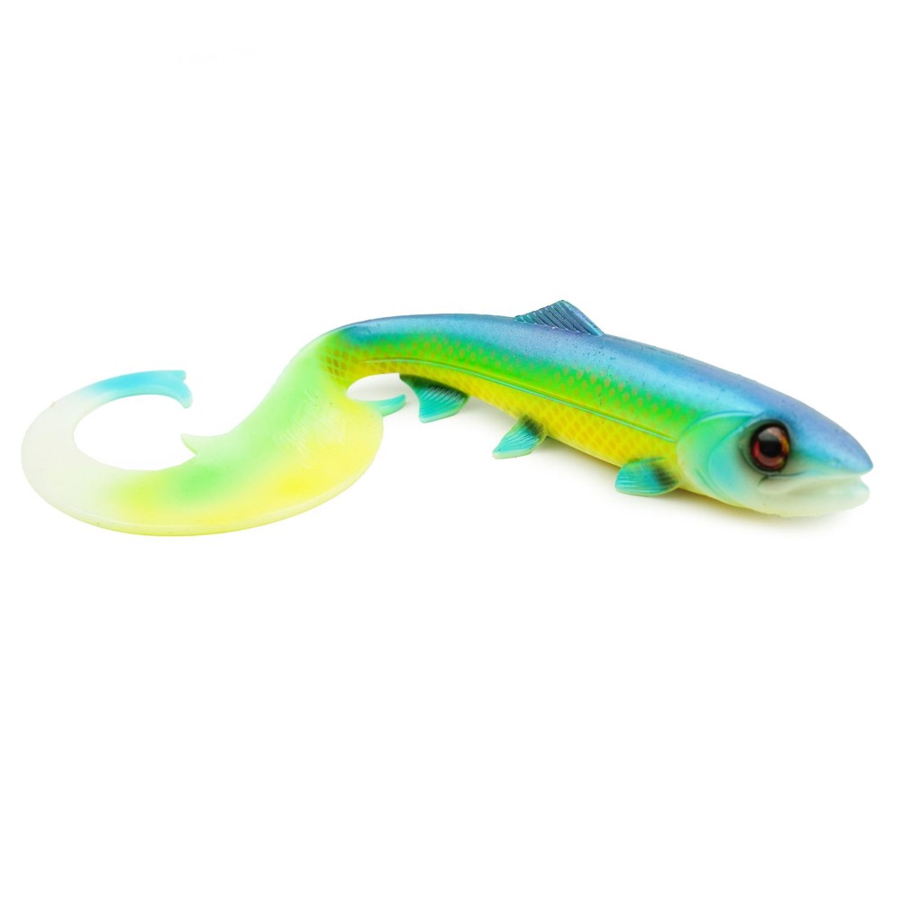 Hostagevalley Lures Hostagevalley Curlytail 18 - Twister Green Attack UV II - 18cm - 28g - 1Stück