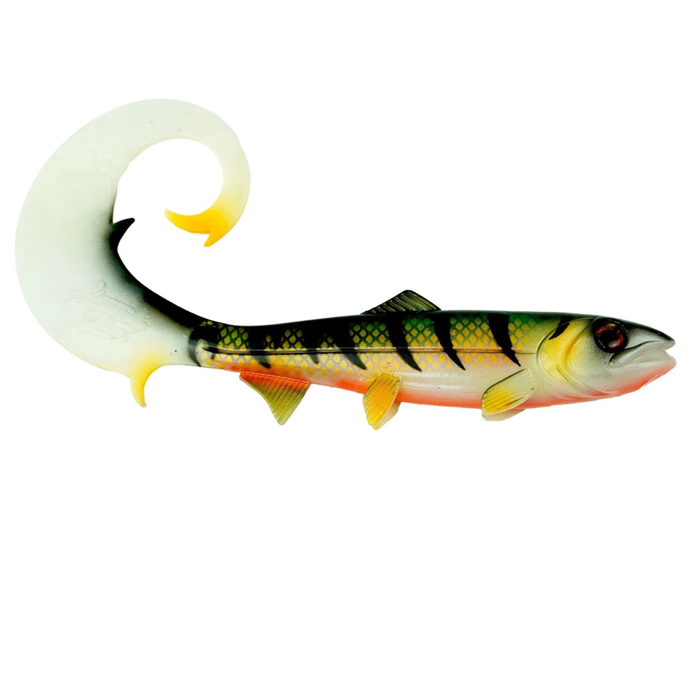 Hostagevalley Lures Hostagevalley Curlytail 18 - Twister Purpur Perch - 18cm - 28g - 1Stück