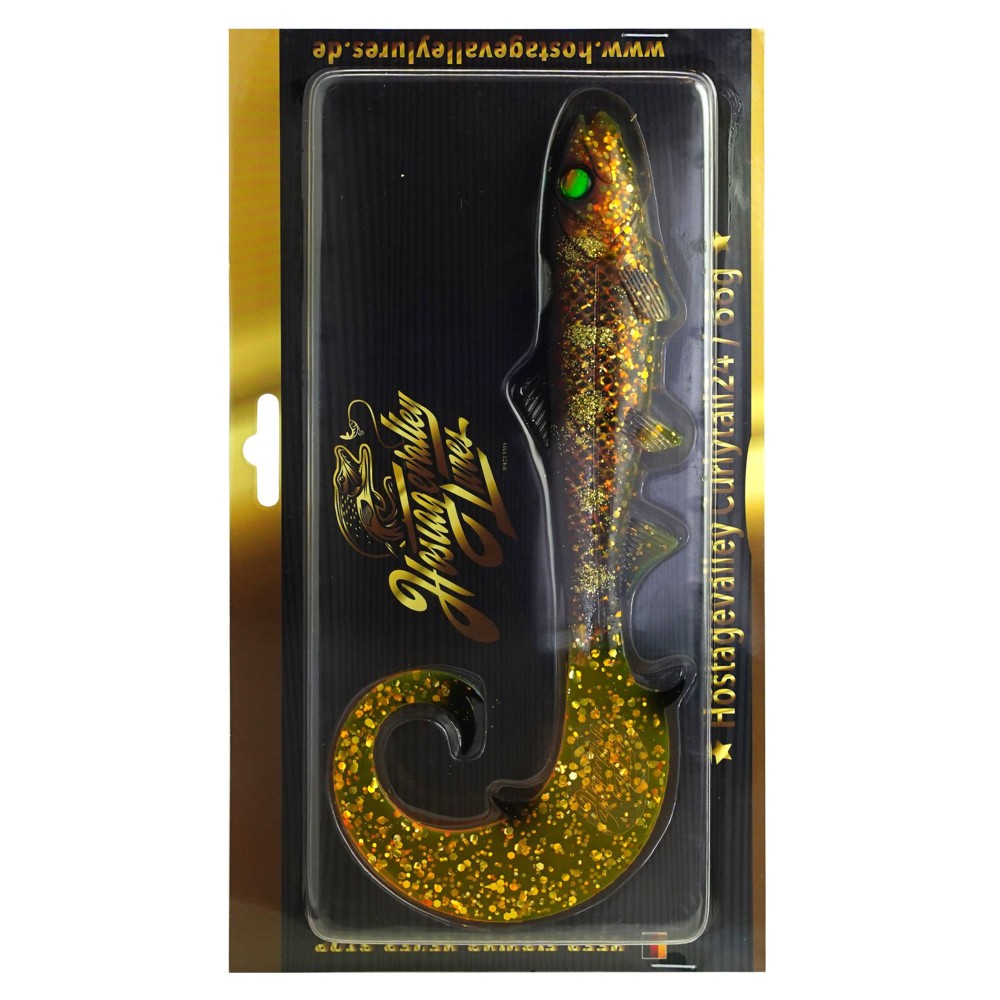 Hostagevalley Lures Hostagevalley Curlytail 18 - Twister Spotted Bullhead - 18cm - 28g - 1Stück