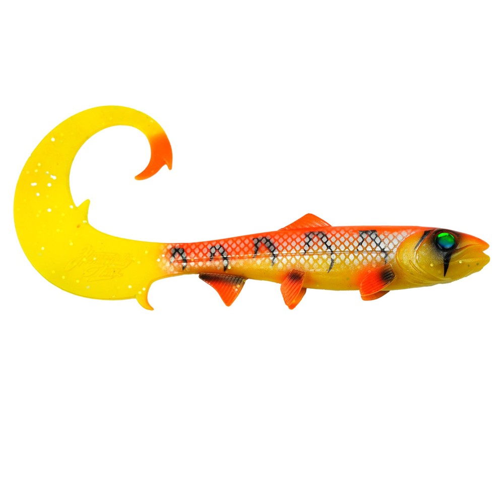 Hostagevalley Lures Hostagevalley Curlytail 24 - Twister Flame Fish - 24cm - 66g - 1Stück