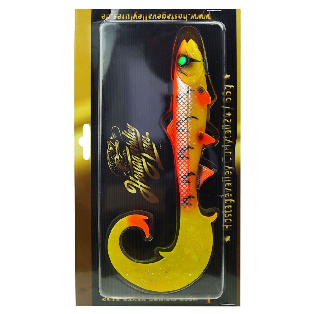 Hostagevalley Lures Hostagevalley Curlytail 24 - Twister Flame Fish - 24cm - 66g - 1Stück