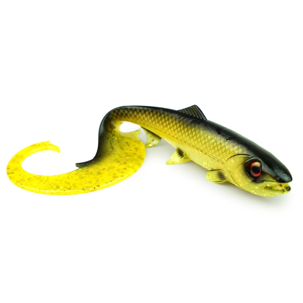 Hostagevalley Lures Hostagevalley Curlytail 24 - Twister Gold Jade - 24cm - 66g - 1Stück