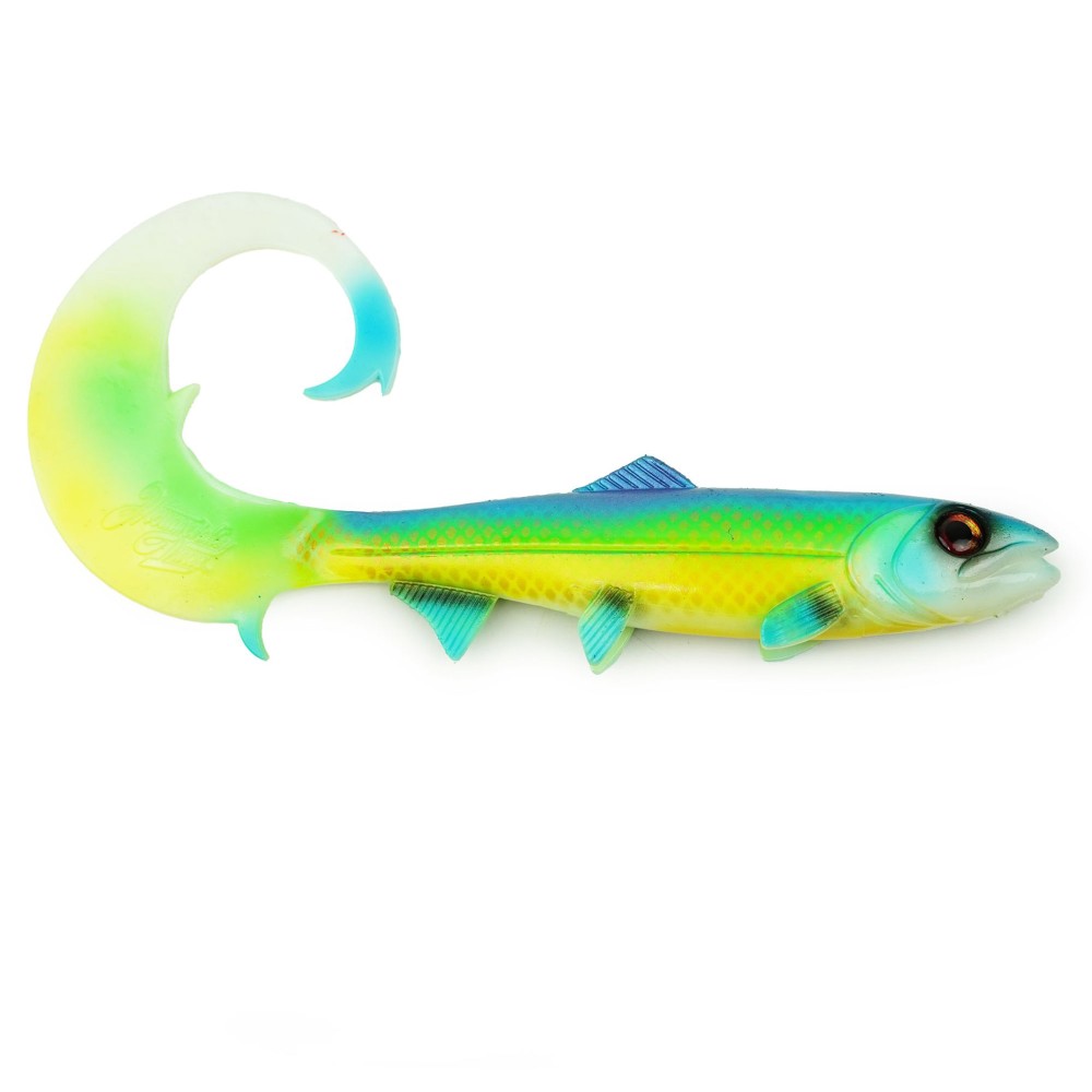 Hostagevalley Lures Hostagevalley Curlytail 24 - Twister Green Attack UV II - 24cm - 66g - 1Stück