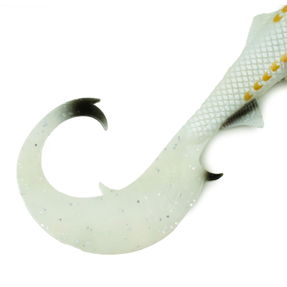 Hostagevalley Lures Hostagevalley Curlytail 24 - Twister White Pearl - 24cm - 66g - 1Stück