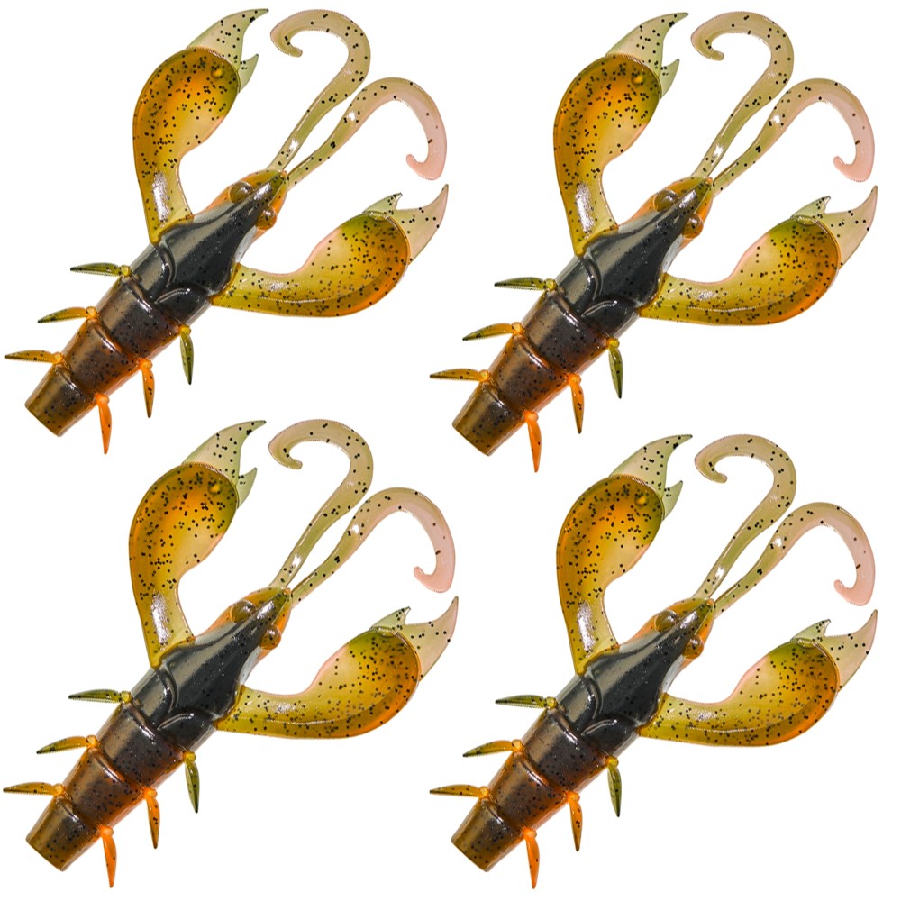 Illex Magic Craw Creature Bait Pumpkin/Orange - 8,0cm - 7,9g - 4Stück